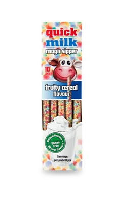 Picture of QUICK MILK STRAWS FRUITY X5